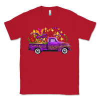 Red Mardi Gras Leopard Truck Classic Tee - FaDigitalArtStudio