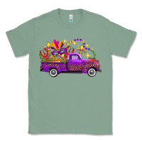 Sage Mardi Gras Leopard Truck Classic Tee - FaDigitalArtStudio