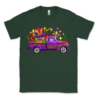 Sports Green Mardi Gras Leopard Truck Classic Tee - FaDigitalArtStudio