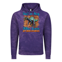 Cloud Purple just a boy who loves baby spinosaurus Vintage Hoodie - Artiststas