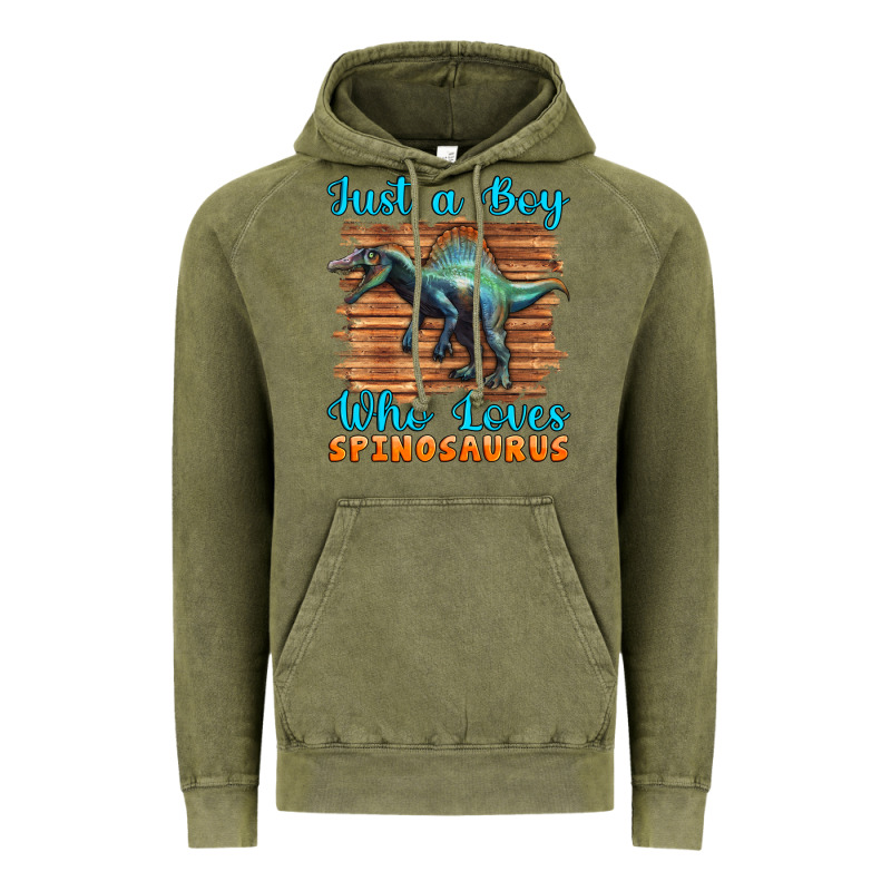 Just A Boy Who Loves Baby Spinosaurus Vintage Hoodie by Artiststas | Teevron