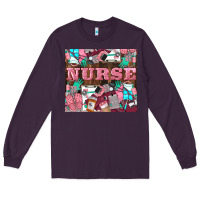 Plum Nurse Long Sleeve Tee - LillyAllenDesigns