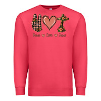 Cardinal Peace Love Jesus Premium Sweatshirt - Jasminsmagicworld