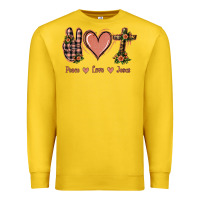 Lemon Peace Love Jesus Premium Sweatshirt - Jasminsmagicworld