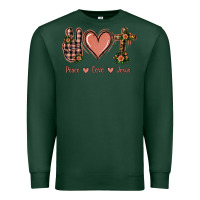 Sports Green Peace Love Jesus Premium Sweatshirt - Jasminsmagicworld