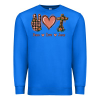 True Royal Peace Love Jesus Premium Sweatshirt - Jasminsmagicworld
