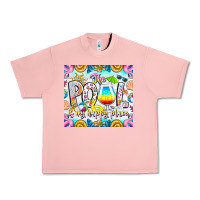 Salmon The Pool Is My Happy Place Urban Heavy Tee - CowhideDigitalArt