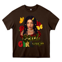 Chocolate Brown black girl magic Heavy Core Tee - FaDigitalArtStudio