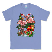 Colony Blue Christmas flamingo Classic Tee - BarkalooDesign