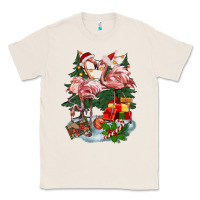 Natural Christmas flamingo Classic Tee - BarkalooDesign