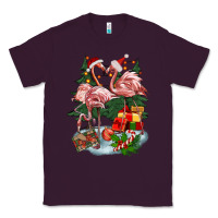 Plum Christmas flamingo Classic Tee - BarkalooDesign