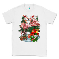 White Christmas flamingo Classic Tee - BarkalooDesign