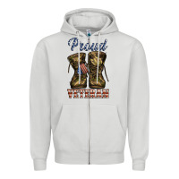 Dove Grey proud veteran camo shoes Zipper Hoodie - Jasminsmagicworld
