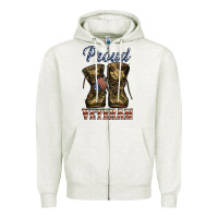 Oatmeal Heather proud veteran camo shoes Zipper Hoodie - Jasminsmagicworld