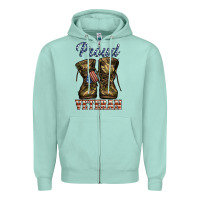 Seafoam proud veteran camo shoes Zipper Hoodie - Jasminsmagicworld
