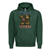 Sports Green proud veteran camo shoes Zipper Hoodie - Jasminsmagicworld