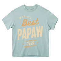 Arona Mens Best Papaw Ever Funny Dad / Grandpa Heavy Core Tee - DesigneFamous