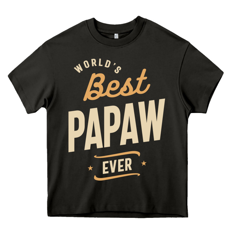 Mens Best Papaw Ever Funny Dad / Grandpa Heavy Core Tee by DesigneFamous | Teevron