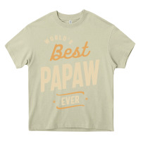 Mossy Mens Best Papaw Ever Funny Dad / Grandpa Heavy Core Tee - DesigneFamous