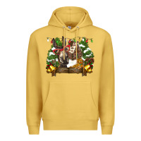 Antique Gold christmas donkey candy house Premium Hoodie - BarkalooDesign
