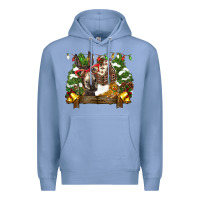 Colony Blue christmas donkey candy house Premium Hoodie - BarkalooDesign