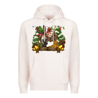Pale Pink christmas donkey candy house Premium Hoodie - BarkalooDesign