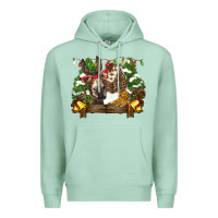 Seafoam christmas donkey candy house Premium Hoodie - BarkalooDesign