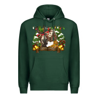 Sports Green christmas donkey candy house Premium Hoodie - BarkalooDesign
