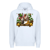 White christmas donkey candy house Premium Hoodie - BarkalooDesign