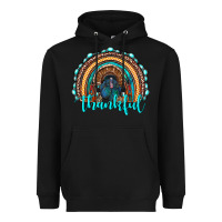 Black western thanksgiving rainbow with turkey Heavyweight Hoodie - RanaPortraitStore