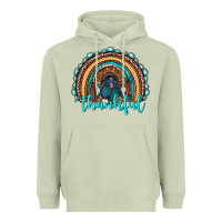 Matcha western thanksgiving rainbow with turkey Heavyweight Hoodie - RanaPortraitStore