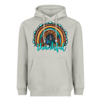 Moon Dust western thanksgiving rainbow with turkey Heavyweight Hoodie - RanaPortraitStore