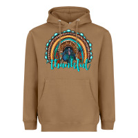 Toasted Coconut western thanksgiving rainbow with turkey Heavyweight Hoodie - RanaPortraitStore