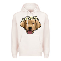Pale Pink Labrador Premium Hoodie - Jasminsmagicworld