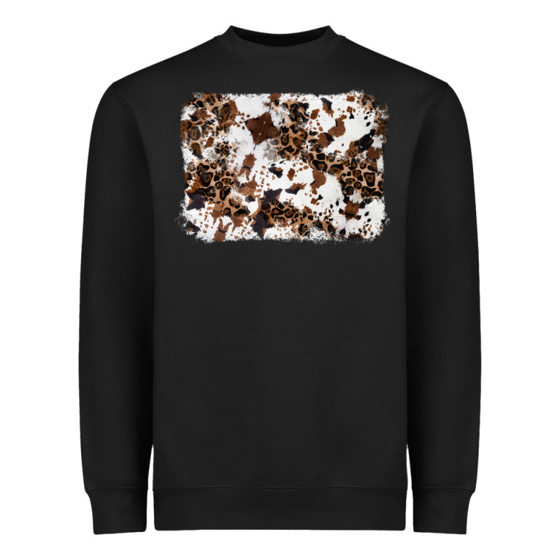 Cowhide Leopard Background Heavyweight Sweatshirt by RanaPortraitStore | Teevron