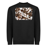 Black cowhide leopard background Heavyweight Sweatshirt - RanaPortraitStore