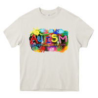 Cream Autism accept understand love Heavy Core Tee - FaDigitalArtStudio