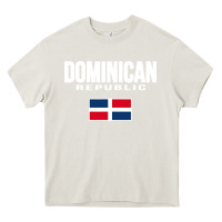 Cream dominican republic Heavy Core Tee - DesigneFamous