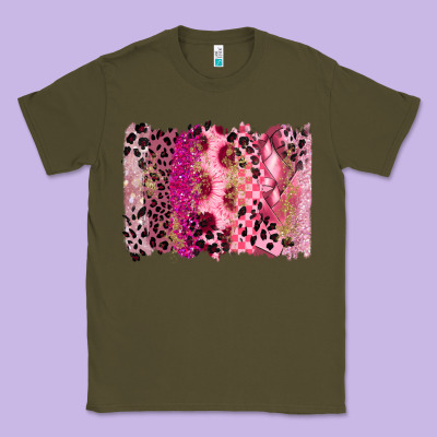 Breast Cancer Brushstroke Classic Tee Designed By Fadigitalartstudio