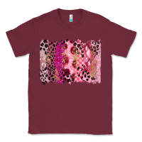 Burgundy breast cancer brushstroke Classic Tee - FaDigitalArtStudio