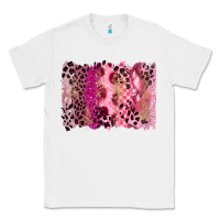 White breast cancer brushstroke Classic Tee - FaDigitalArtStudio