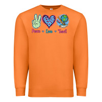 Carrot Peace Love Teach Premium Sweatshirt - Jasminsmagicworld
