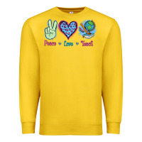 Lemon Peace Love Teach Premium Sweatshirt - Jasminsmagicworld