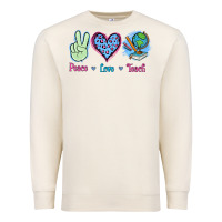 Sandshell Peace Love Teach Premium Sweatshirt - Jasminsmagicworld
