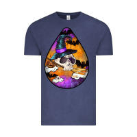 Vintage Denim Hallowen Teardrop Vintage Tee - LillyAllenDesigns