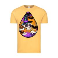 Vintage Mustard Hallowen Teardrop Vintage Tee - LillyAllenDesigns