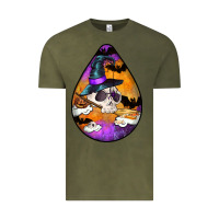 Vintage Olive Hallowen Teardrop Vintage Tee - LillyAllenDesigns