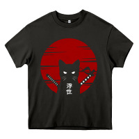 Asphalt ninja cat japanese Heavy Core Tee - DesigneFamous