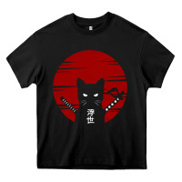 Ninja Cat Japanese Heavy Core Tee | Teevron
