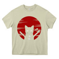 Mossy ninja cat japanese Heavy Core Tee - DesigneFamous